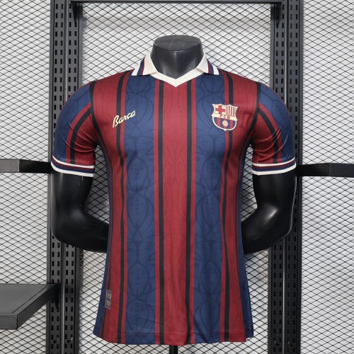 Retro Model Barca Camisetas de Futbol Player Version 2025-2026 Barcelona 125th Anniversary Soccer Jersey