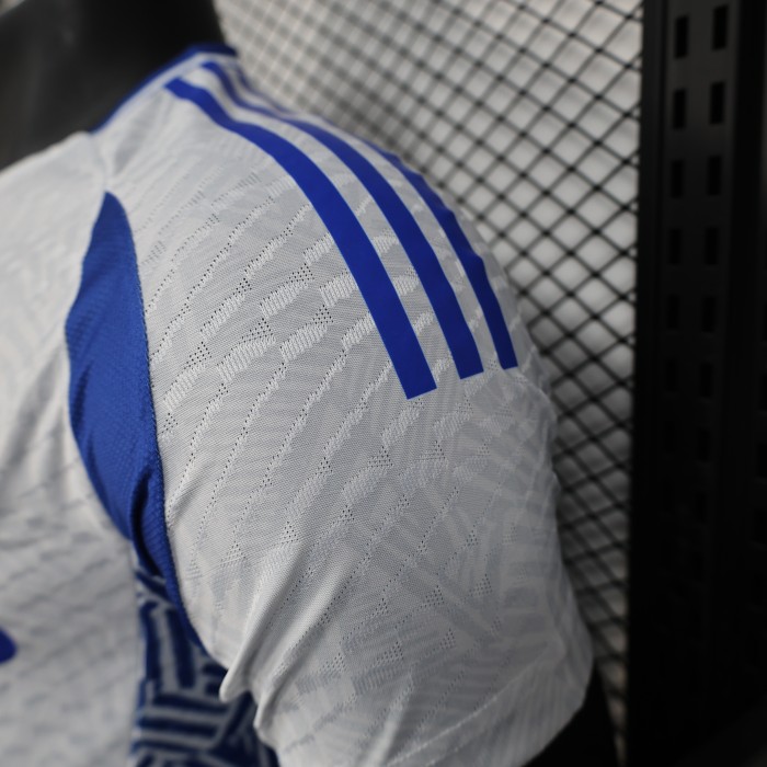 Player Version 2025-2026 Real Madrid White/Blue Special Edition Soccer Jersey Real Football Shirt