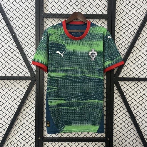 2025 Portugal Green/Blue Soccer Training Jersey Football Shirt