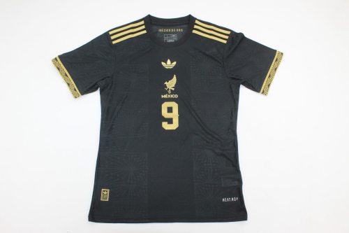 Fan Version 2025 Mexico RAUL 9 Black Special Edition Soccer Jersey Football Shirt
