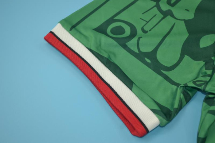 with Patch Retro Jersey 1998 Mexico Home Soccer Jersey Vintage Football Shirt