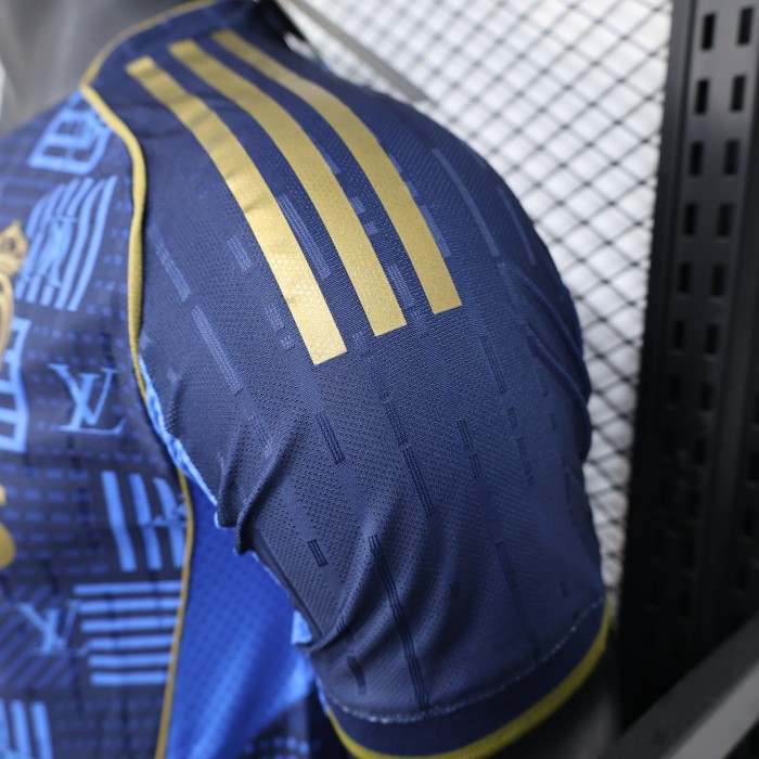 Player Version 2025-2026 Real Madrid Blue Special Edition Soccer Jersey Real Football Shirt
