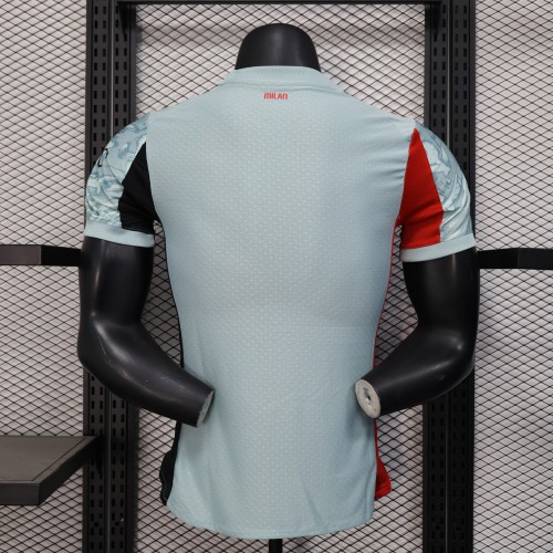 Player Version 2025-2026 AC Milan Away Green Soccer Jersey AC Football Shirt