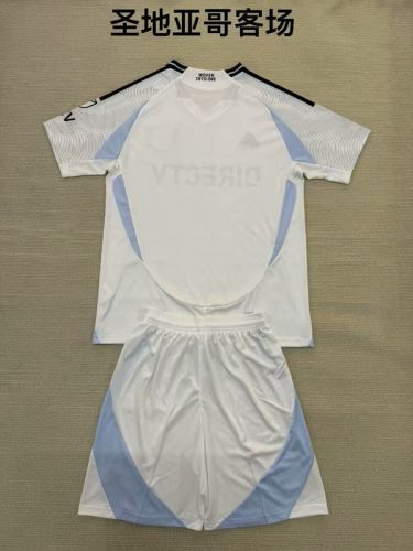 Adult Uniform 2025-2026 San Diego Loyal Away White Soccer Jersey Shorts Men's Football Kit