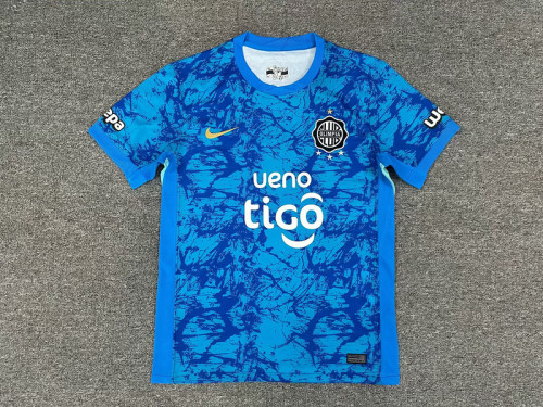 Fan Version 2025-2026 Olimpia Third Away Blue Football Shirt Soccer Jersey