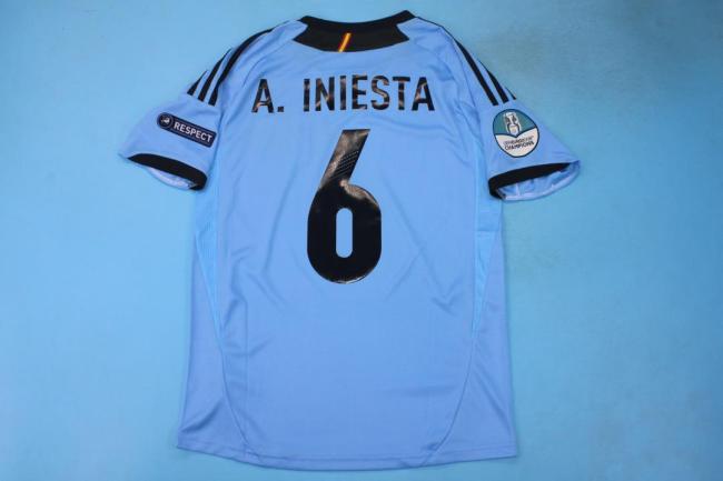 with Front Lettering+Euro Patch Retro Jersey Spain Euro 2012 Away Blue Soccer Jersey Vintage Camiseta de España Football Shirt