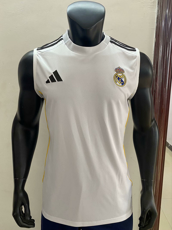 Fan Version 2025-2026 Real Madrid White Soccer Vest