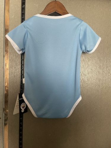 Baby Cloth 2025-2026 Manchester City Home Soccer Jersey Man City Baby Onesies