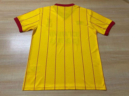 Retro Jersey 1982-1984 Liverpool Away Yellow Soccer Jersey Vintage Football Shirt