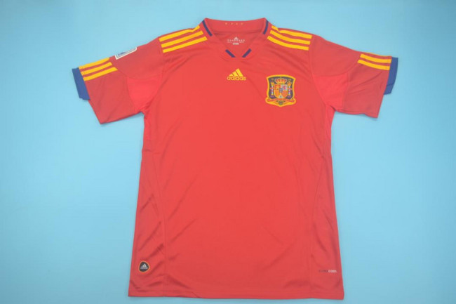 Retro Jersey Spain 2010 Home Soccer Jersey Vintage Football Shirt