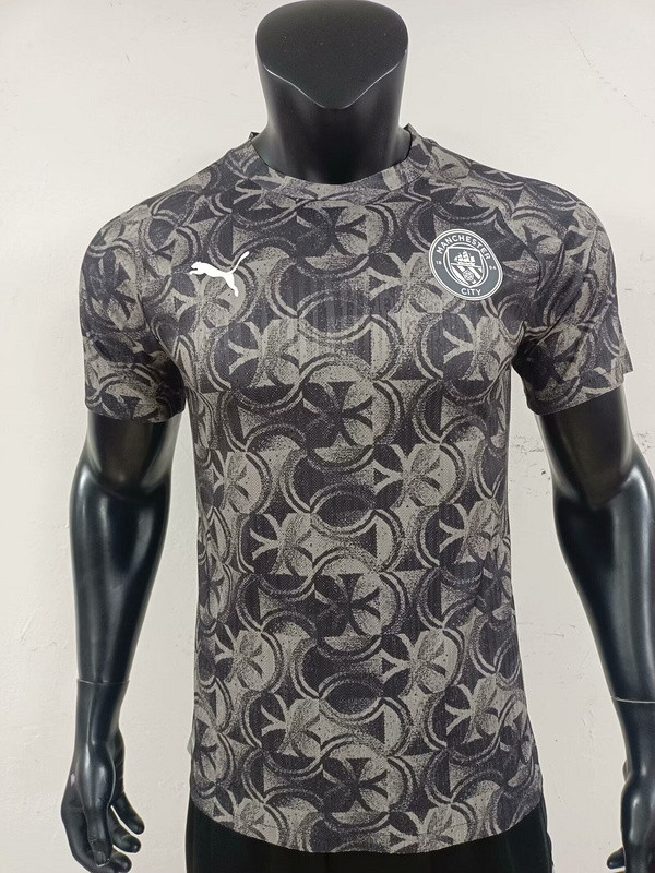 Player Version 2025-2026 Manchester City Black/Grey Soccer Training Jersey Man City Football Shirt