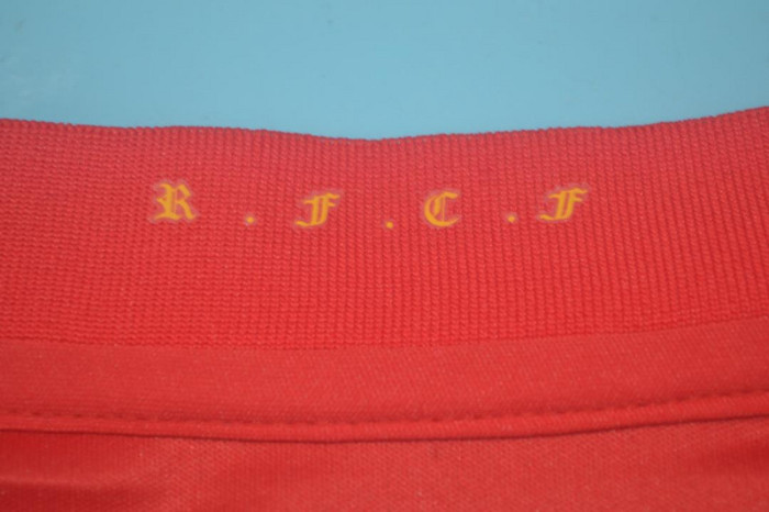 with World Cup Patch Retro Jersey Spain 2010 Home Soccer Jersey Vintage Football Shirt