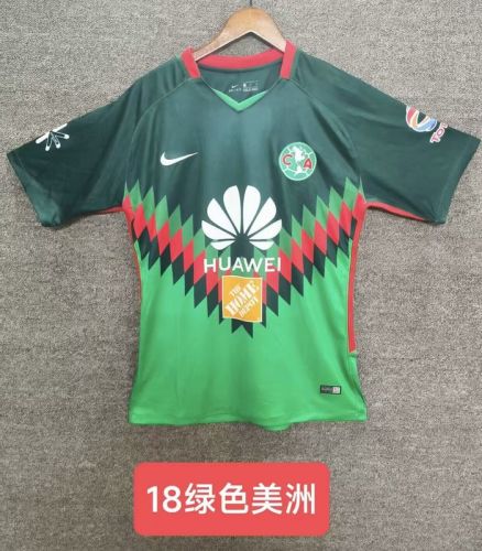 Retro Jersey 2018 Club America Aguilas Green Soccer Jersey Vintage Football Shirt