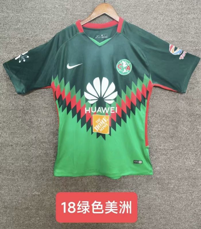 Retro Jersey 2018 Club America Aguilas Green Soccer Jersey Vintage Football Shirt