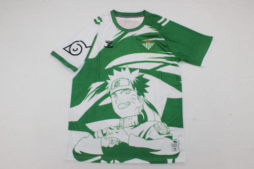 Fan Version 2025-2026 Real Betis Green/White Naruto Edition Soccer Jersey Football Shirt