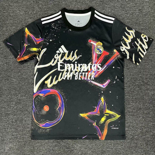 Fans Version 2025-2026 Real Madrid Black Special Edition Soccer Jersey Real Football Shirt