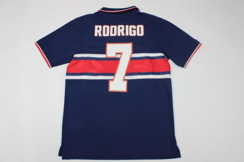 Retro Jersey 1995-1997 USA RODRIGO 7 Away Blue Soccer Jersey United States Vintage Football Shirt