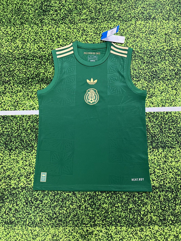 Fan Version 2025-2026 Mexico Green Soccer Vest