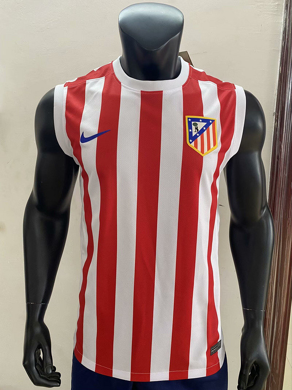 Fan Version 2025-2026 Atletico Madrid Home Soccer Vest