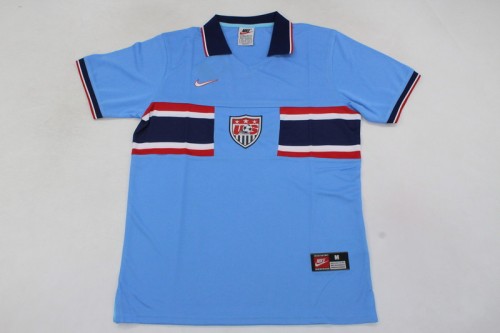 Retro Jersey 1995-1997 USA Third Away Blue Soccer Jersey United States Vintage Football Shirt