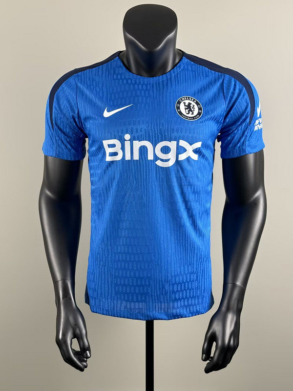Player Version 2025-2026 Chelsea Blue Soccer Training Jersey Football Pre-match Shirt