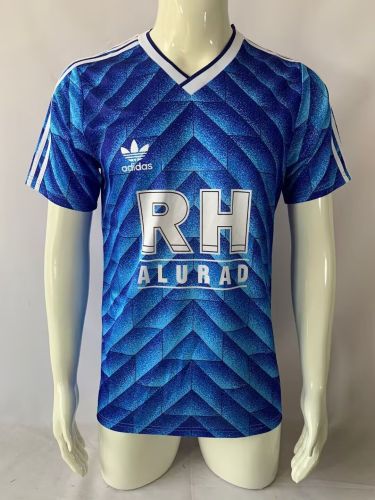 Retro Jersey 1988-1989 Schalke 04 Blue Special Edition Soccer Jersey Vintage Football Shirt