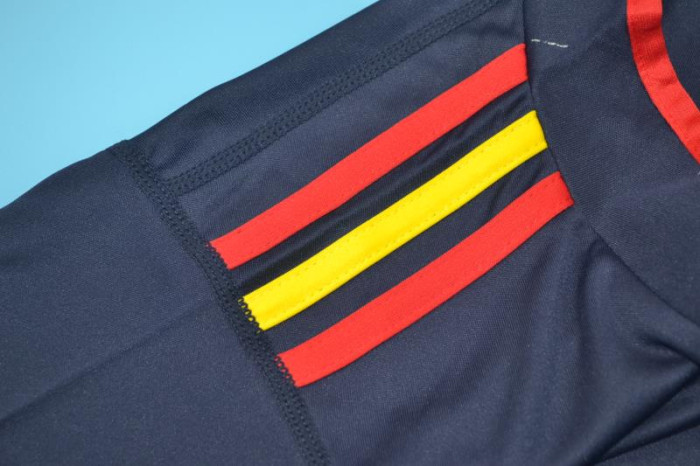 Retro Jersey Spain 2010 Away Dark Blue Soccer Jersey Vintage Football Shirt