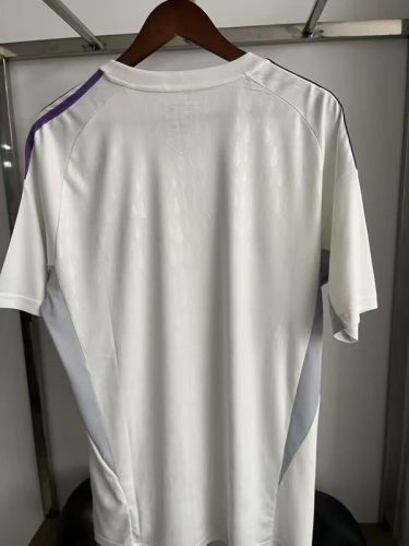 Fan Version 2025-2026 Flamengo White/Purple Soccer Training Jersey Football Pre-match Shirt