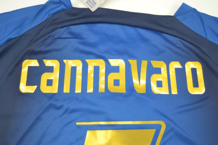 Retro Jersey 2006 Italy CANNAVARO 5 Home Soccer Jersey Vintage Football Shirt