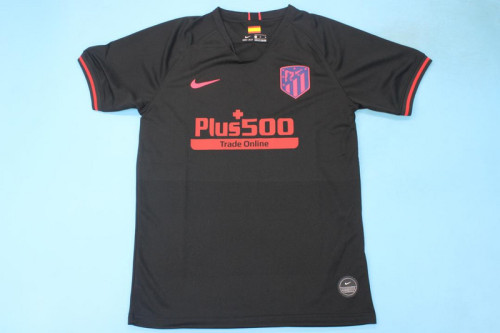 Retro Jersey 2019-2020 Atletico Madrid Away Black Soccer Jersey Vintage Football Shirt