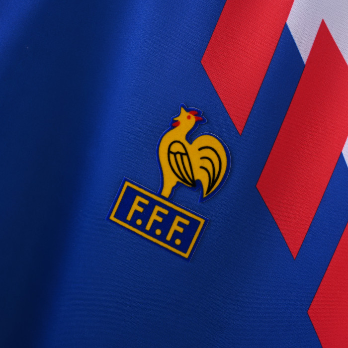 Retro Jersey 1990-1991 France Home Soccer Jersey Vintage Football Shirt