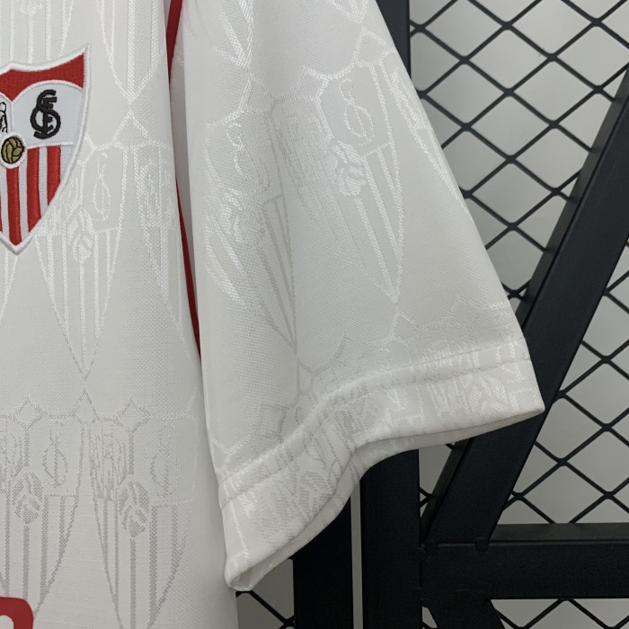 Retro Jersey 1991-1992 Sevilla Home Soccer Jersey Vintage Football Shirt