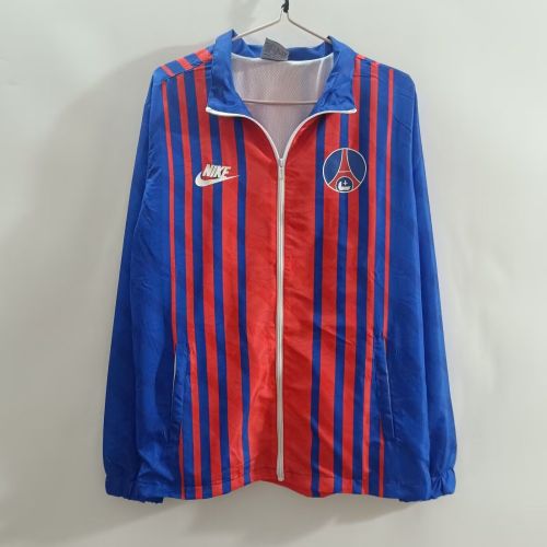 Retro Model 1995-1996 PSG Blue/Red Soccer Windbreaker Jacket Paris Football Jacket
