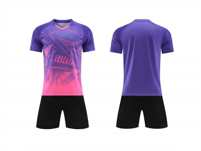 7302 Blank DIY Soccer Training Uniforms Men's Custom Jersey and Shorts
