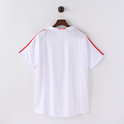 Retro Jersey 2007-2008 AC Milan Away White Soccer Jersey Vintage Football Shirt