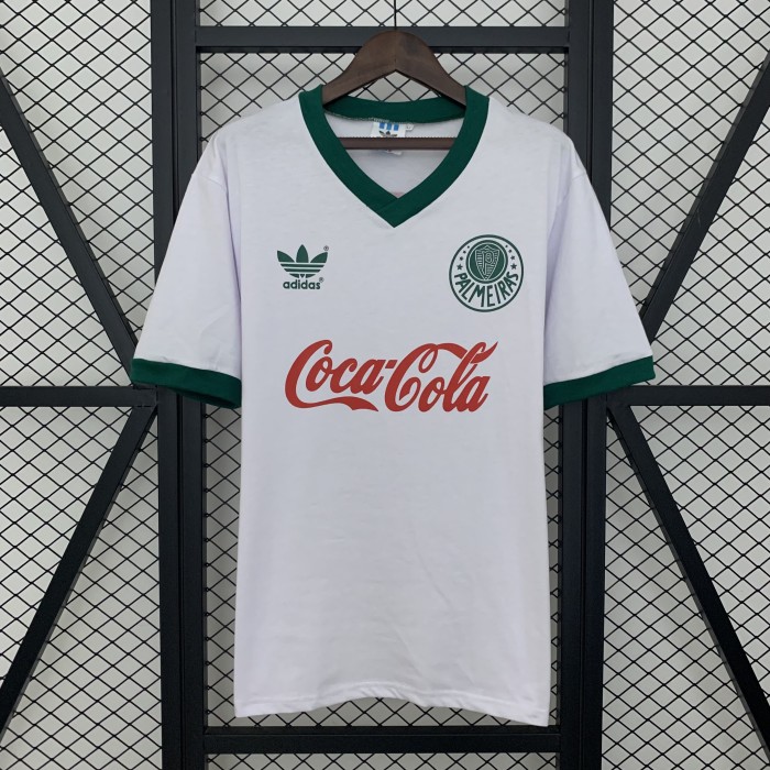Retro Jersey 1989 Palmeiras Away White Soccer Jersey Vintage Football Shirt