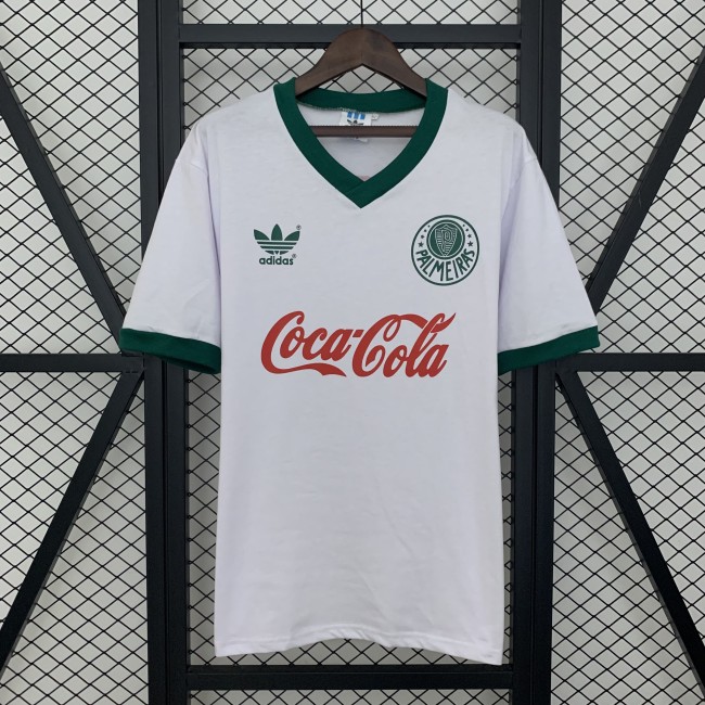 Retro Jersey 1989 Palmeiras Away White Soccer Jersey Vintage Football Shirt