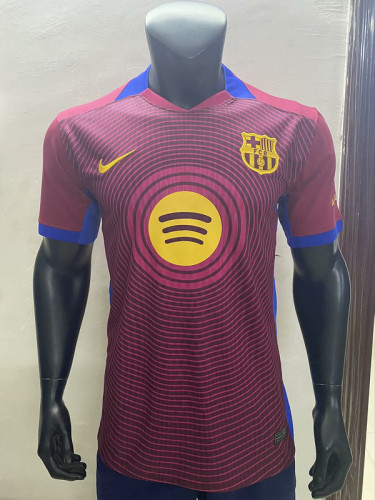 Barca Camisetas de Futbol Fans Version 2025-2026 Barcelona Dark Red Special Edition Soccer Jersey