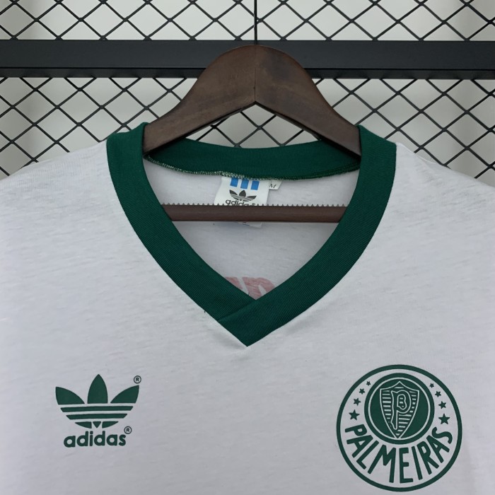 Retro Jersey 1989 Palmeiras Away White Soccer Jersey Vintage Football Shirt