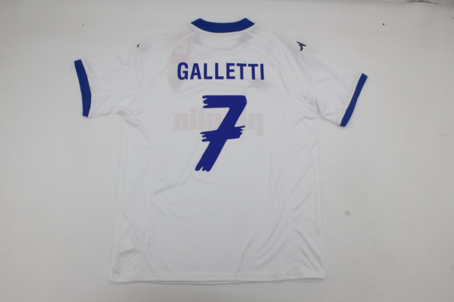Retro Jersey 2001-2002 Real Zaragoza GALLETTI 7 Home Soccer Jersey Vintage Camisetas de Futbol