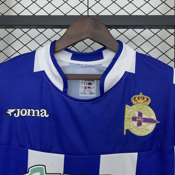 Retro Jersey 2003-2004 Deportivo La Coruna Home Soccer Jersey Vintage Football Shirt