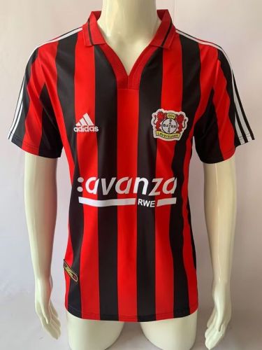 Retro Jersey 2000-2001 Bayer 04 Leverkusen Home Soccer Jersey Football Shirt
