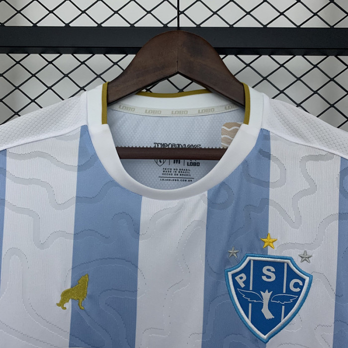 Fan Version 2025-2026 Paysandu Sport Club Home Soccer Jersey Football Shirt
