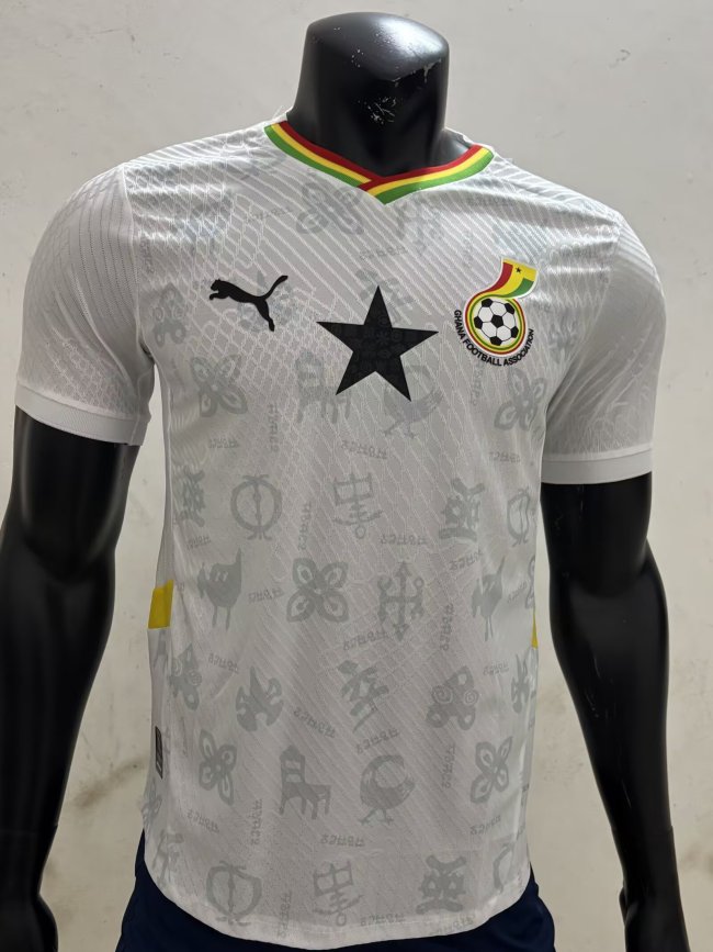 Player Version 2025 Ghana Home Soccer Jersey Football Shirt