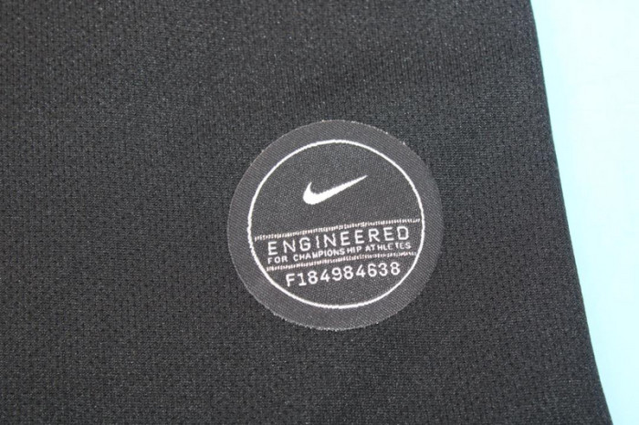 with LFP Patch Retro Jersey 2019-2020 Atletico Madrid Away Black Soccer Jersey Vintage Football Shirt