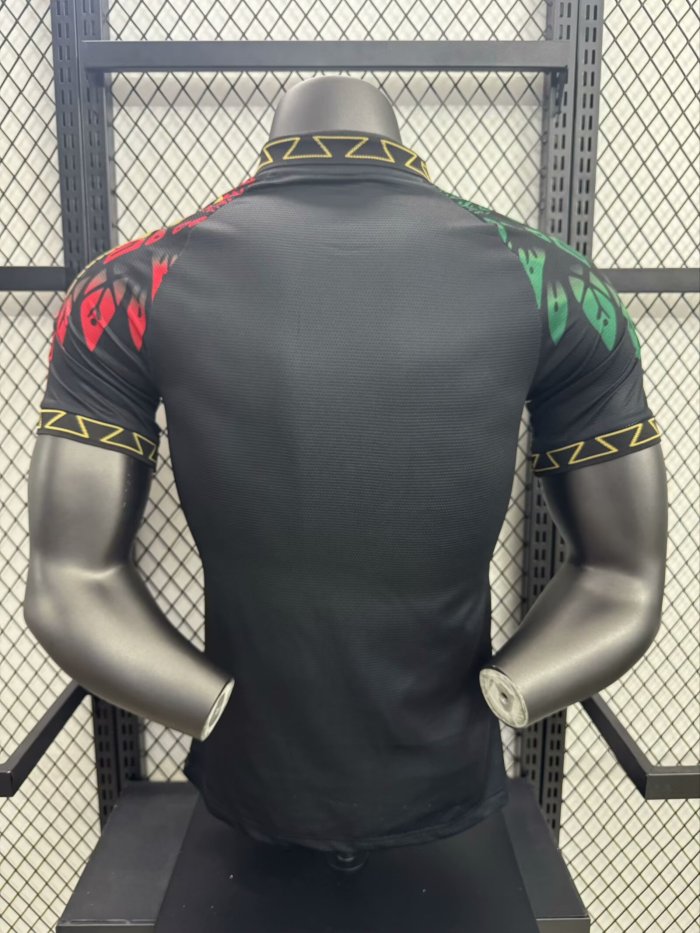 Player Version 2025 Mexico Black/Red/Green Special Edition Soccer Jersey Adulto Camiseta de Futbol