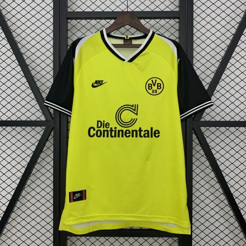 Retro Jersey Borussia Dortmund 1995-1996 Home Soccer Jersey Vintage BVB Football Shirt