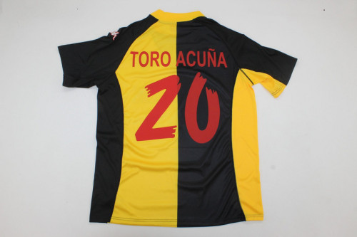 Retro Jersey 2001-2002 Real Zaragoza TORO ACUNA 20 Away Soccer Jersey Vintage Camisetas de Futbol
