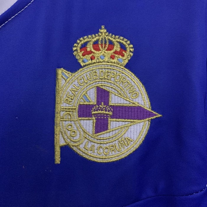 Retro Jersey 2003-2004 Deportivo La Coruna Home Soccer Jersey Vintage Football Shirt