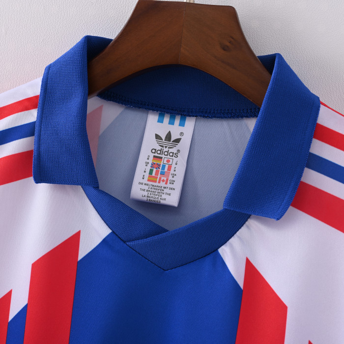 Retro Jersey 1990-1991 France Home Soccer Jersey Vintage Football Shirt